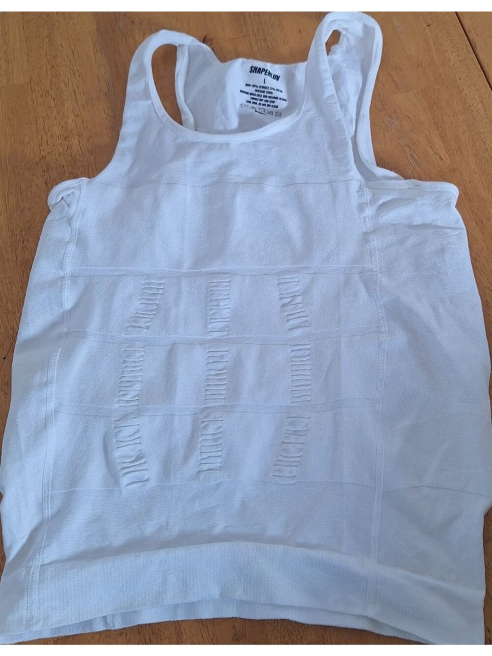 Shaperluv White Tank Top size Large
